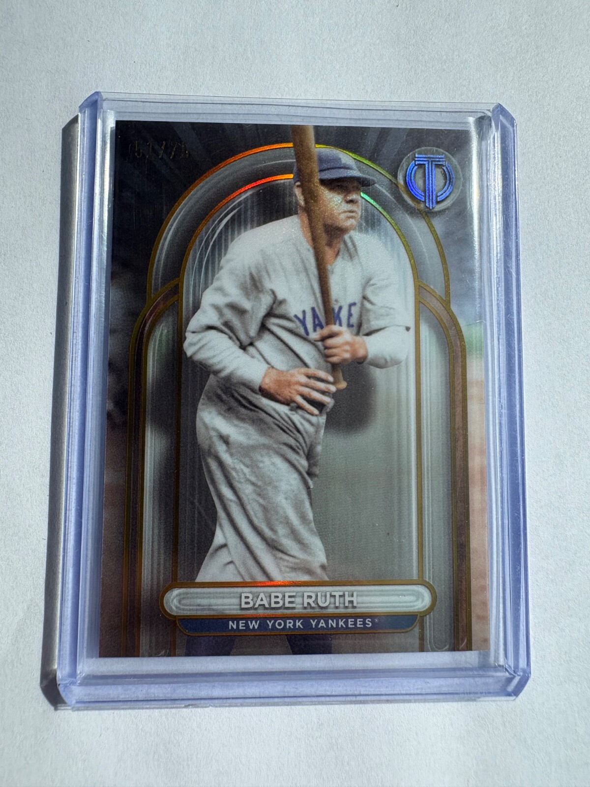 2024 Topps Tribute #20 Babe Ruth Gold /75 New York Yankees HOF
