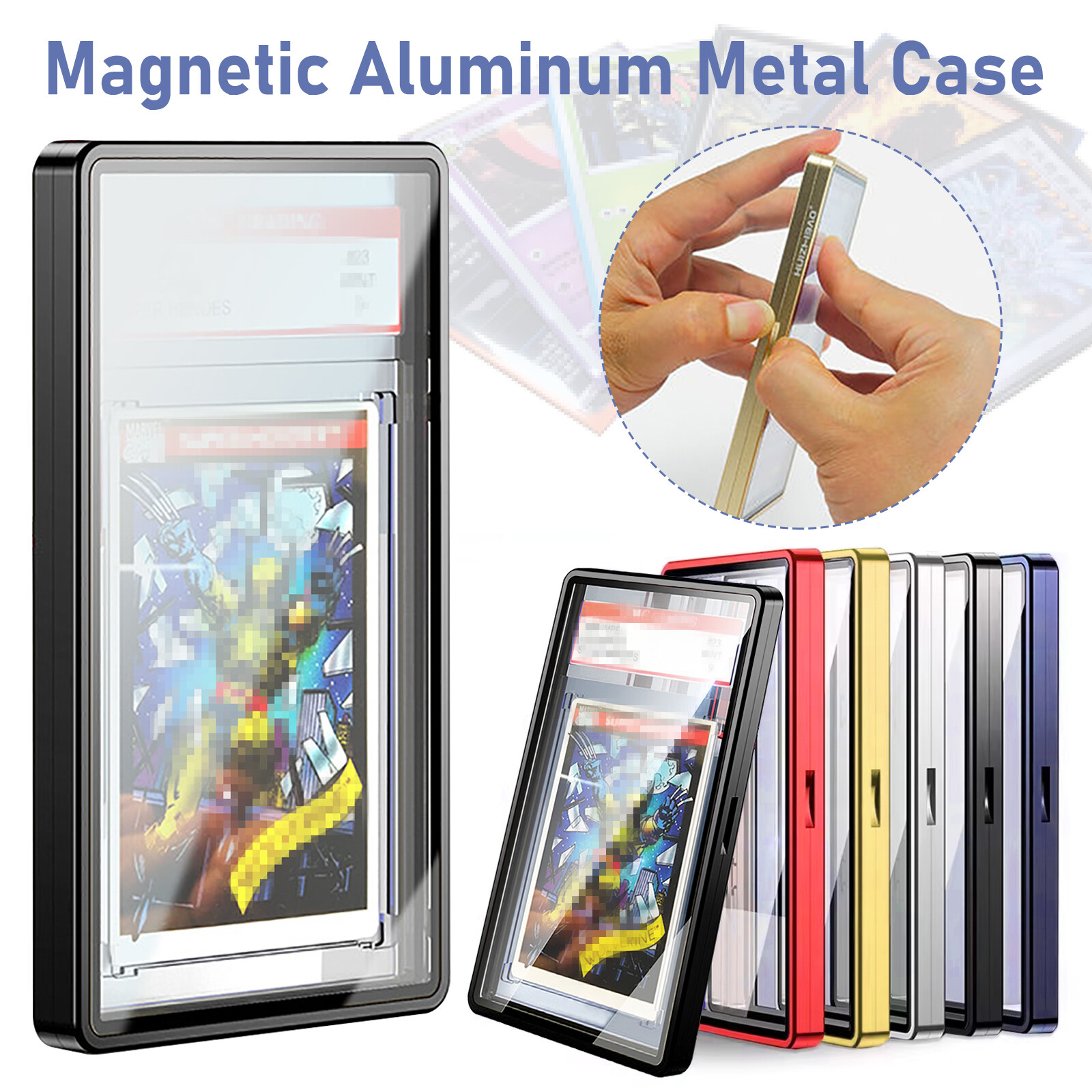 For PSA CGC Slab Graded Trading Cards Protector Holder Magnetic Case Display