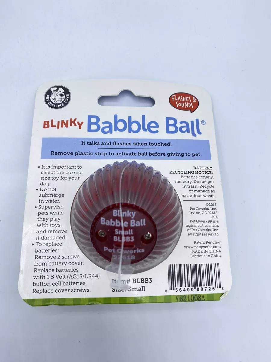 Pet qwerks clearance blinky babble ball