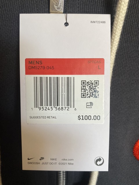 Nike Menâs Small NSW Sportwear French Terry Pullover Hoodie Noir DM5279-045 for sale online | eBay