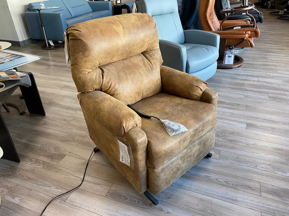 Best Furniture Power Space Saver Lift Chair Recliner Small Saddle