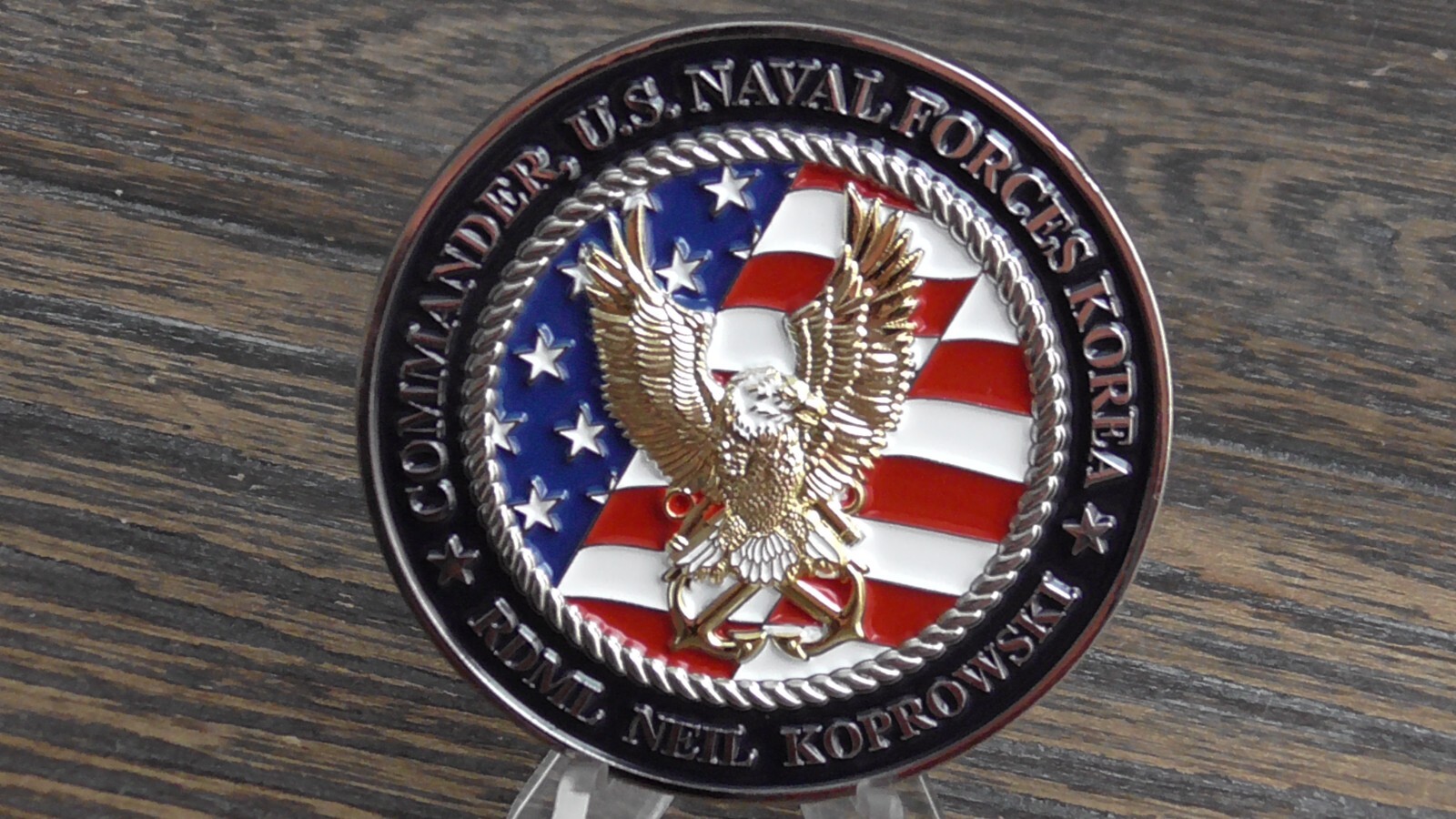 USN Commander US Naval Forces Korea Challenge Coin #822U