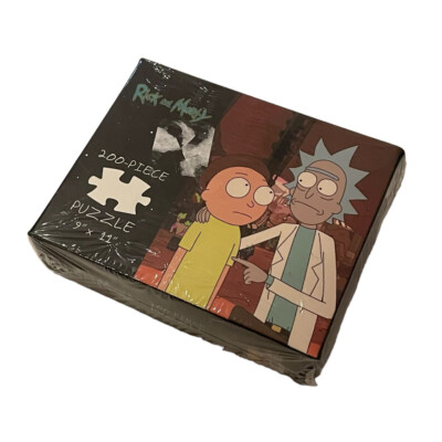 NEW Rick And Morty 200 Piece Puzzle ''Rickmancing The Stone  9'' x 11'' Sealed