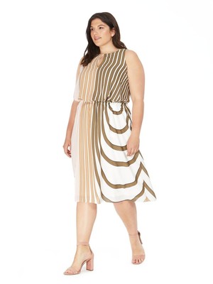 adrianna papell midi dress