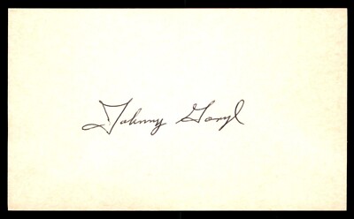 Johnny Goryl Baseball Index Card Signed Auto Autograph (no COA) *e2