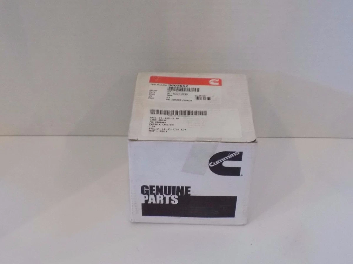 Cummins 3802062 OEM Piston Kit Diesel- Piston+Rings+Pin Clips  