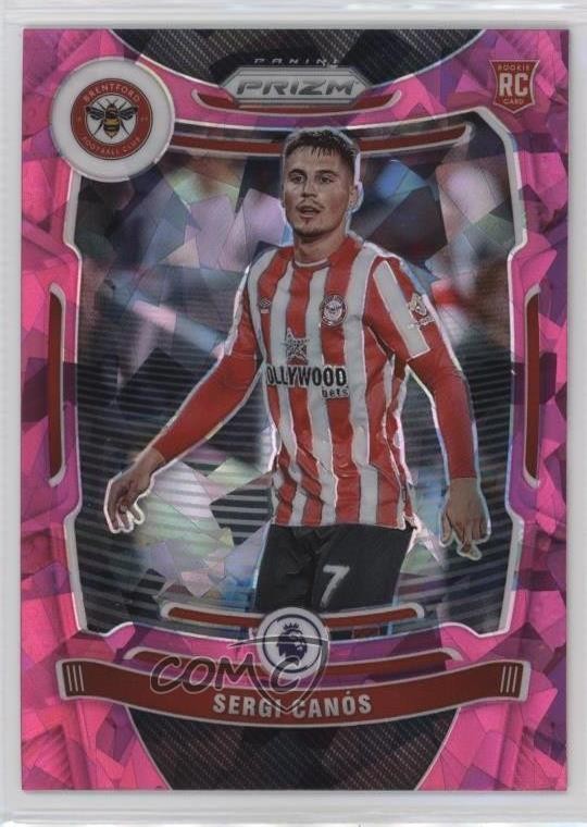 2021-22 Panini Prizm Premier League Pink Ice Sergi Canos #143 Rookie RC 0nr3