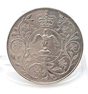 1977 Queen Elizabeth II Silver Jubilee Crown Coin Lot. H261