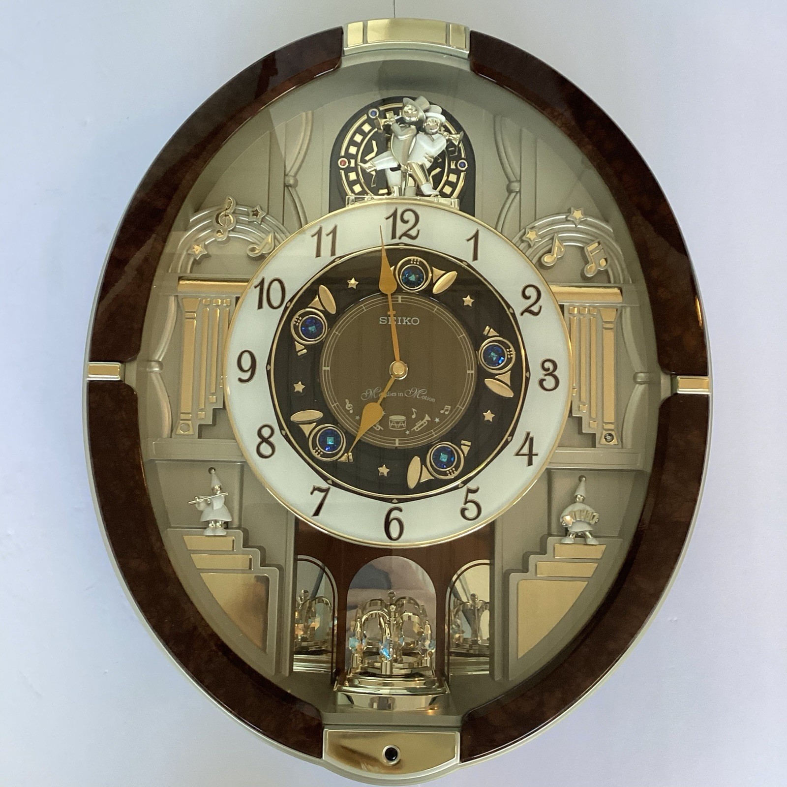 Seiko QXM487BRH Melodies In Motion 18 Pop & Christmas Tunes 
