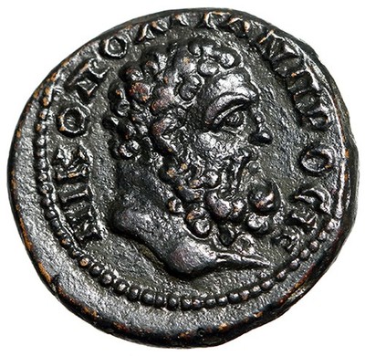 Septimius Severus AE17 of Nicopolis Moesia ''Herakles Portrait'' Extremely Fine