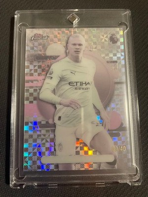 Topps Finest Erling Haaland Card 09/40 Serial Number Limited Parallel