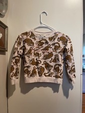 READ KENZO - Tigers Print Pullover Sweatshirt Kids Size 8A Age 7-8
