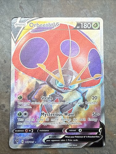 Pokémon - Vivid Voltage - Orbeetle V FULL ART - 166/185 - NM/MINT