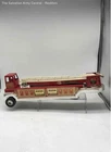 Lot Of 2 Vintage Tonka Pressed Steel Fire Truck Engine With Broken Ladder