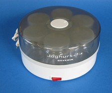 Joghurtbereiter SEVERIN JOGHURT-FIX Typ 3516 Joghurt-Maker Wei&szlig; 7 Gl&auml;ser 80/90er