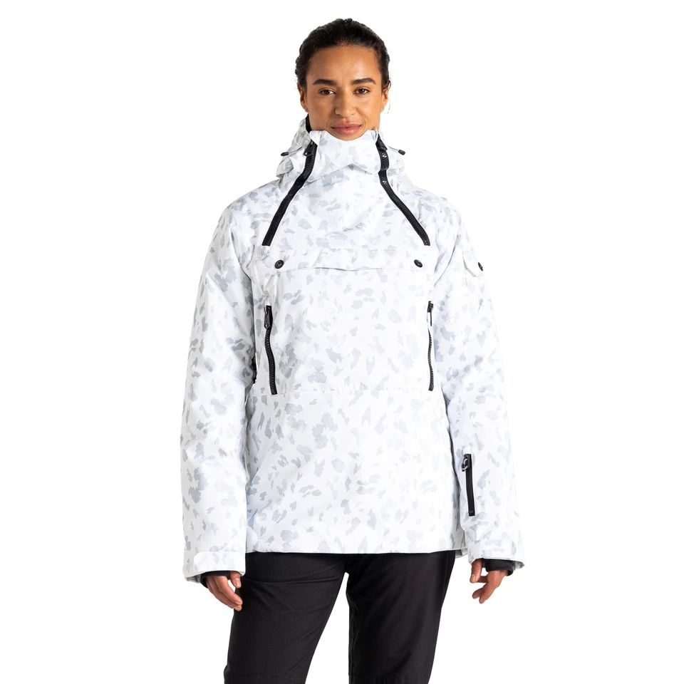 Dare 2B Damen/Ladies Slide Out Dash Print Overhead Ski Jack18 UK Blanc De Blanc - Bild 4 von 4