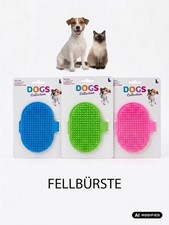 Fellb&uuml;rste Hunde Katzen Gummi Massageb&uuml;rste Tierhaarb&uuml;rste Fellpflege Noppen
