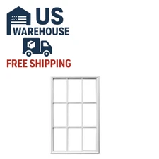 Universal White 22 x 36 - 9 Lite Frame Only