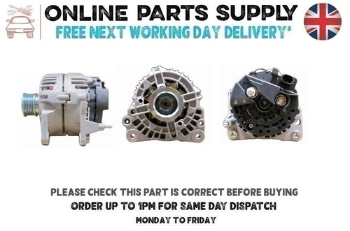 Alternator For Audi A2 1.6 FSI 2002 to 2005 110AMP 8Z Models BAD engine Code New - 第 1/18 張圖片