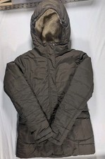Lands End Kids, Girls Coat Hooded GrowALongs Brown Sz M Preowned Great Condition