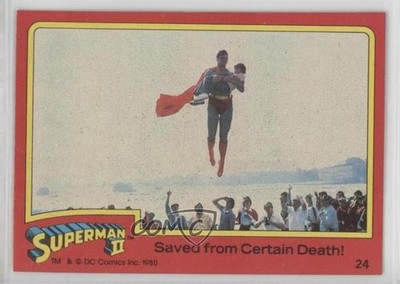 1980 Topps Superman II Saved from Certain Death! #24 05v0