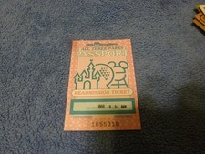 walt disney world all three parks passport used