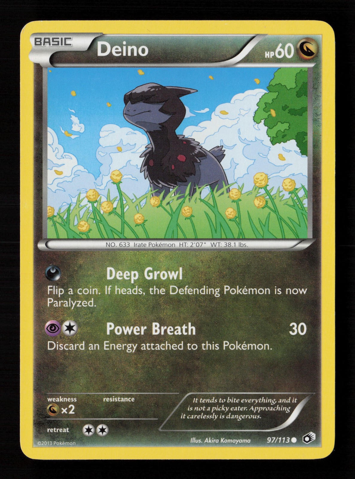 Deino 97/113 Legendary Treasures Pokemon Card -A5