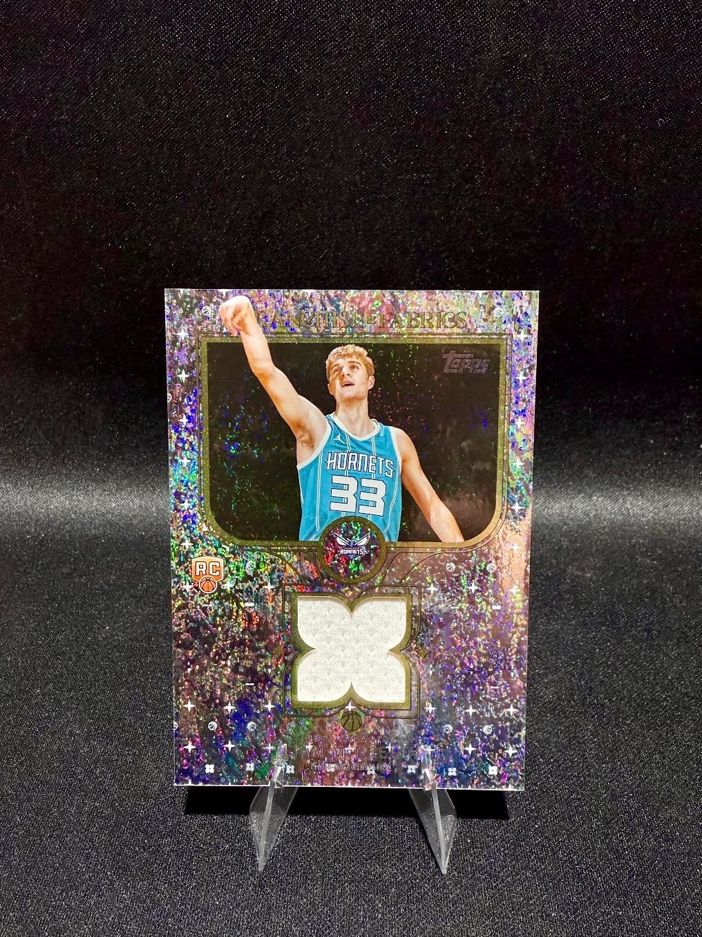 2025-26 Topps Liam McNeeley Franchise Fabrics Holo Foil RC #FF-LM SP Rookie