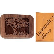 New Tree Wood Western Hippie Hunter Cowgirl Cowboy Handmade NOS Vtg Belt Buckle