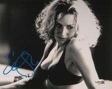 Elisabeth Shue Signed 8x10 Leaving Las Vegas sexy pose black & white JSA