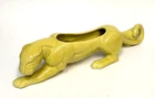 Mccoy Large Chartreuse Panther Planter 15" Long MCM Decor