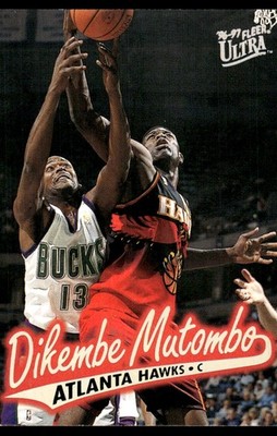 Dikembe Mutombo 1996-97 Ultra #153 Hawks NBA READ FREE SHIPPING AutographDen