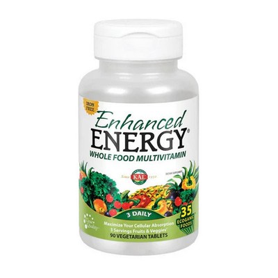 Enhanced Energy Whole Food Multivitamin Iron Free 90 Ta