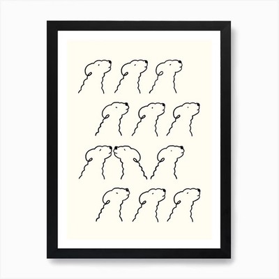 Eine monochrome Liebesgeschichte Kunstdruck gerahmt Wandbild Poster Leinwanddruck Bild