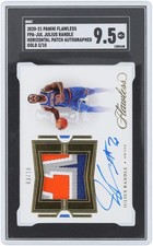 Julius Randle Knicks Signed 2020-21 Panini Flawless #FPA-JUL #3/10 SGC 9.5 Card