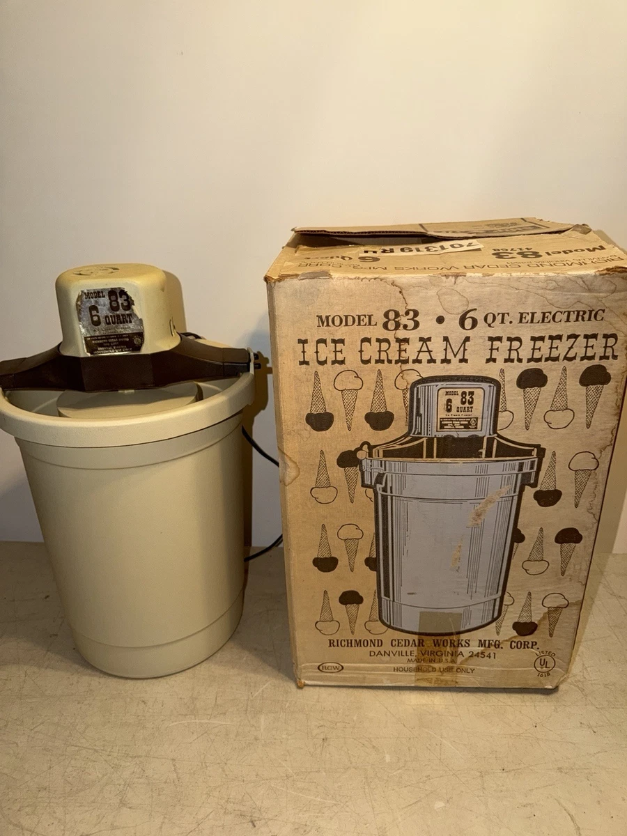 Richmond Cedar Works Ice Cream & Frozen Yoghurt Makers for sale | eBay