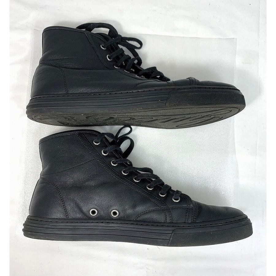 GUCCI Men's High-cut Sneakers Leather Black UK7/US7.5 107836c thumbnail 24