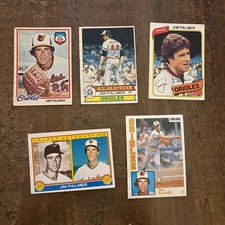 JIM PALMER . 5 card O-Pee-Chee Canadian  lot. 1978-84. Baltimore Orioles