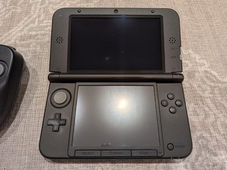 Nintendo 3DS XL Black/ Grey With Circle Pad Pro Advance Wars