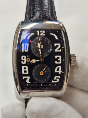 DUBEY SCHALDENBRAND  AERODYN DUO AUTOMATIC GMT  MEN'S WATCH  44 mm