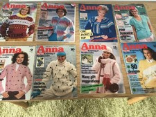 Vintage 1980’s ANNA Fashion Craft Magazine x 8 All Complete Patterns
