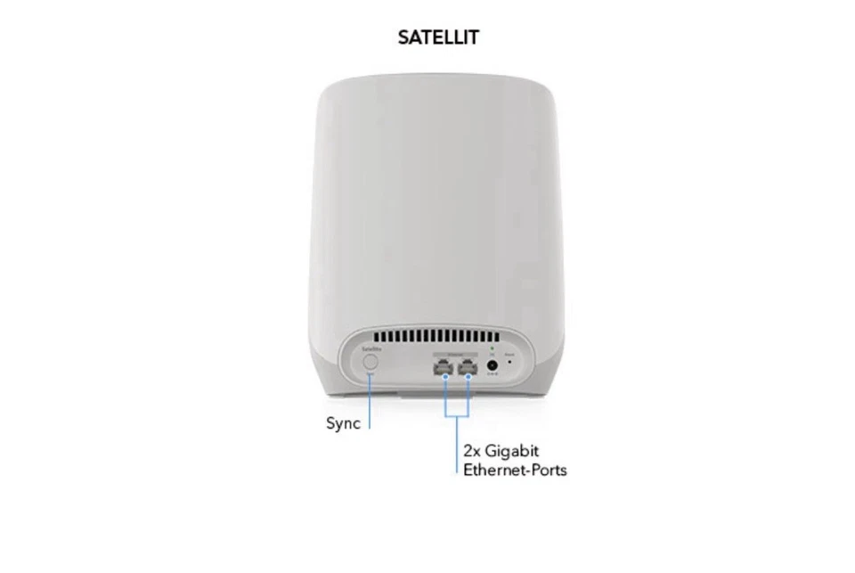 Netgear Orbi AX5400 WiFi 6 Mesh System | Dual-Band | WLAN-Router + Satellit - Bild 2 von 3