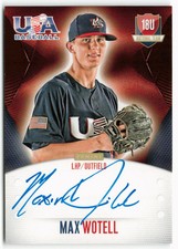 2014 Max Wotell Panini USA Rookie Auto 359/499