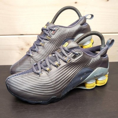 Nike Shox Turbo Vintage Damen UK 4 EU 37,5 Sneaker Grau Gelb Jahr 2000 Y2K