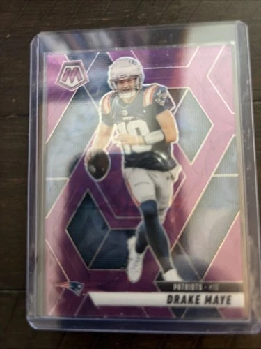 2025 Panini Mosaic - Drake Maye #28 Purple Scope Prizm