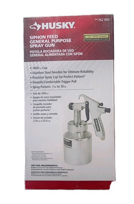 #ad Husky Siphon Feed General Purpose Spray Gun 762 003 Sealed Brand New $69.00