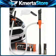 High Flow Portable Fuel Transfer Pump with 47" Hose - Battery Powered Siphon for