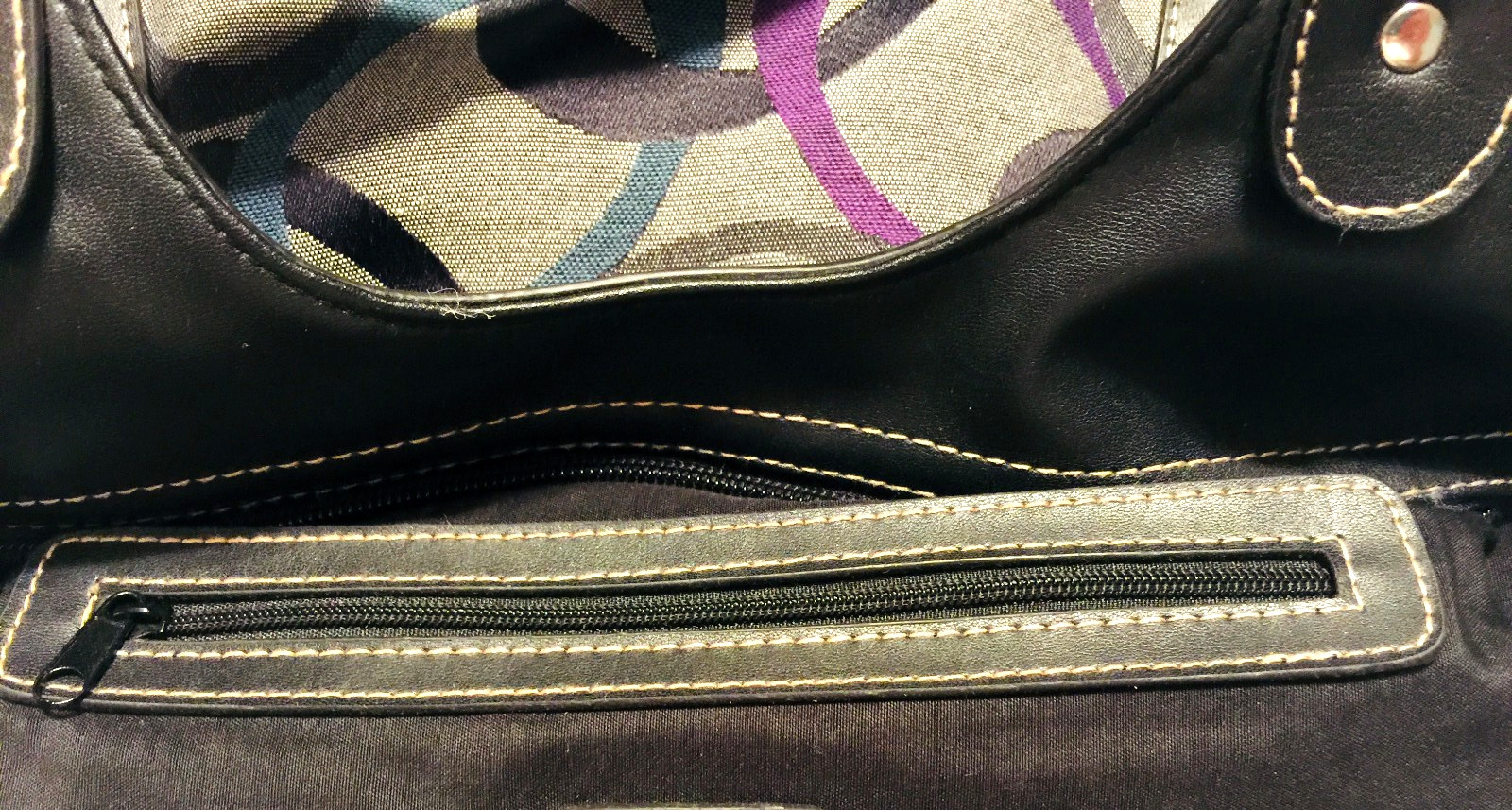 ROSETTI Spacious Fabric Geometric Pattern Purple,… - image 8