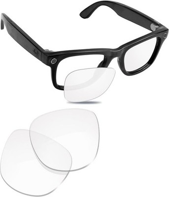 Glintbay Replacement Sunglass Lenses Compatible with Ray-Ban RW4008 Clear Optics