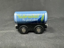 Playtime Express Wooden Railway Magnetic Toy Train Car, Fun, Colorful, EXC